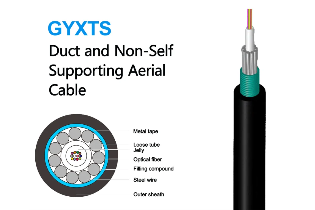 High Quality OEM Communication Optic Aerial Manufacture Optical Fiber Cable Accessories Gyxtc 8s