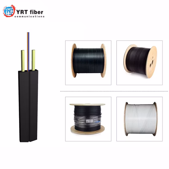 FTTH Sc to Sc Single Mode Fiber Optical Drop Wire Cable White Cable