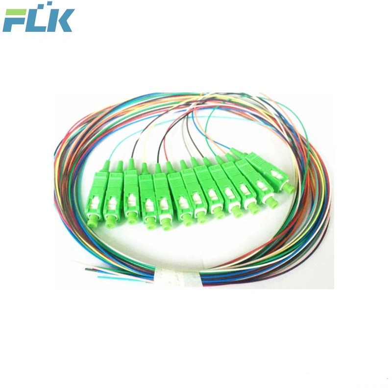 Optical Fiber Bundle Mutil-Cores Fiber Optic Fan-out Pigtails Sc/LC/12 LSZH Fibers Pigtail