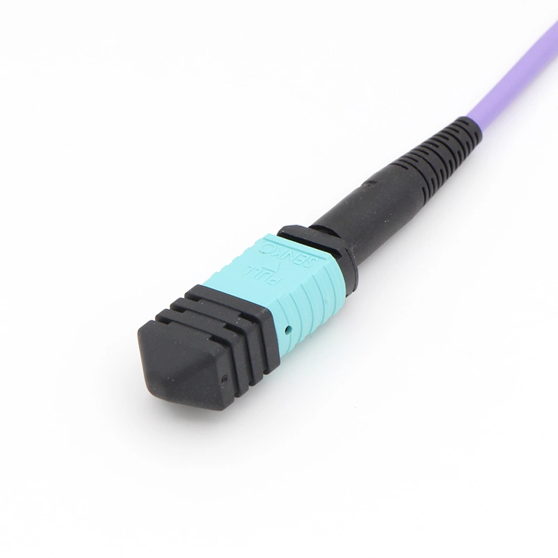 MTP Om4 50/125 Multi-Mode 8/12-Fiber MTP MPO Fiber Optic Patch Cord Fiber Optic Cable
