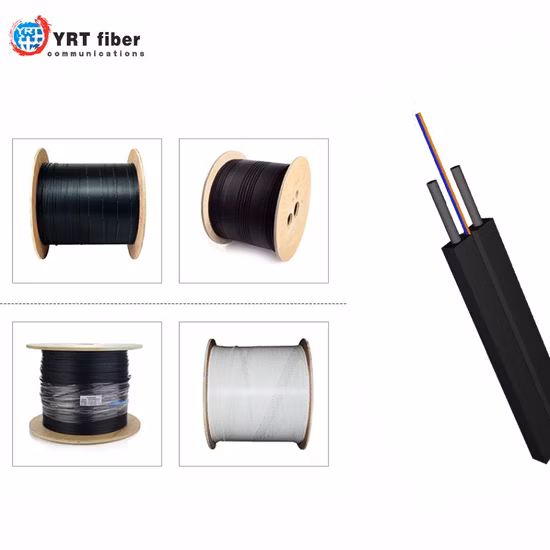 FTTH Sc to Sc Single Mode Fiber Optical Drop Wire Cable White Cable