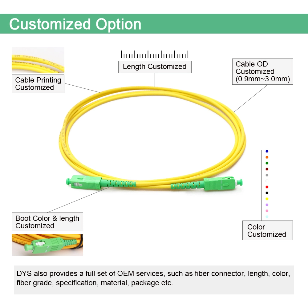 OEM Communication Dys /OEM G652D Optic Optical Fiber Patch Cord