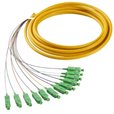FTTH Drop Cable Fiber Optic Pigtail Sc APC Single Mode Pre-Connectorized G652D G657A Fiber Optic Pigtail 1m Length Sc APC G657A1 0.9mm
