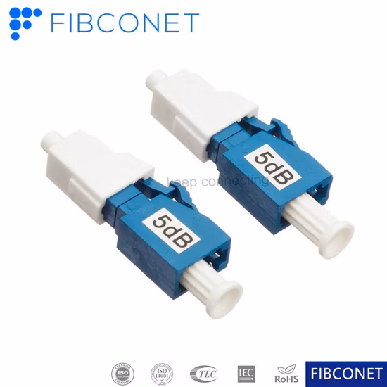 3 5 7 10 15 20 dB Female to Male Sc LC FC St Upc APC Fiber Optic Attenuator